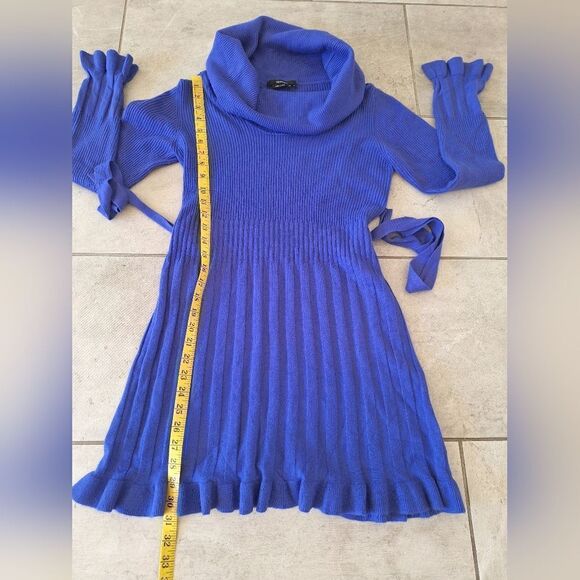 Vertigo cowl‎ neck pleated skirt dress size M - Picture 6 of 7